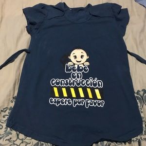 Under construction maternity shirt
